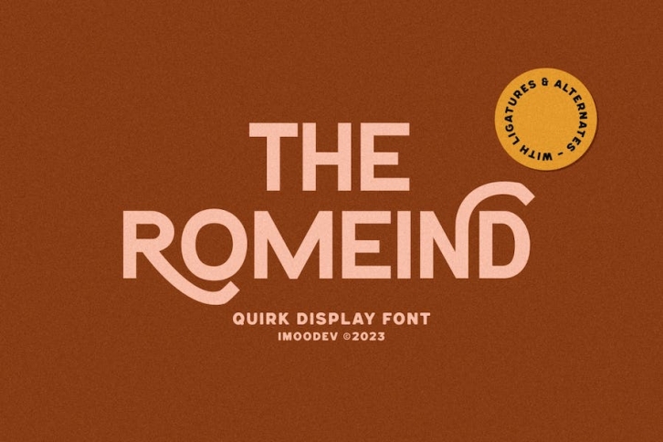 The Romeind - Quirk Display Font Font Download