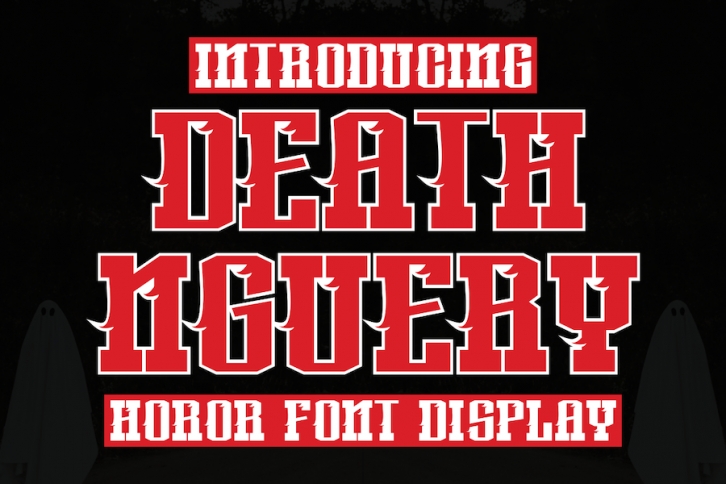 Death Nguery - Horor Font Font Download