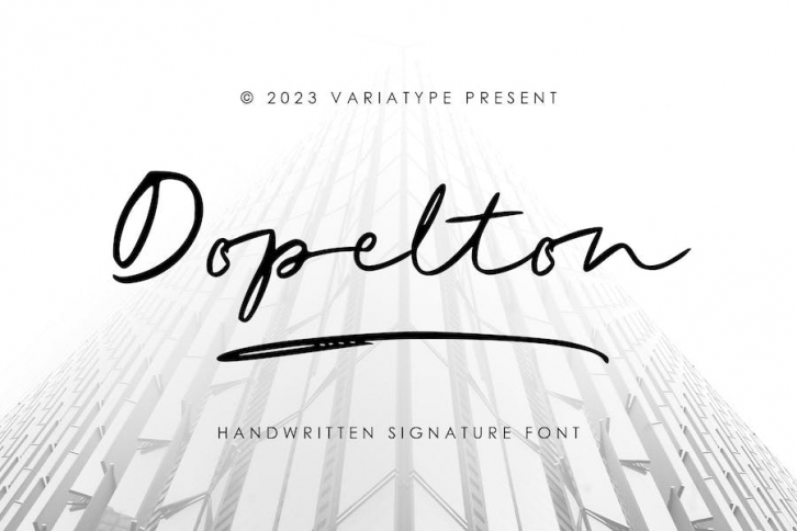 Dopelton - Signature Font Font Download