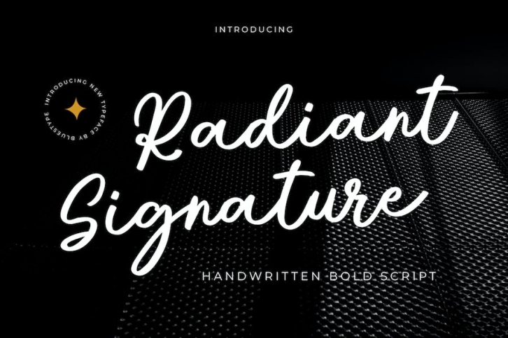 Radiant Signature - Modern Script Font Download