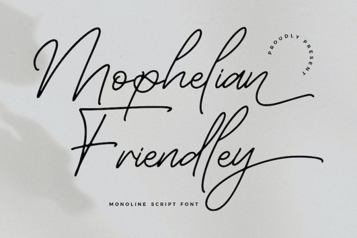 Mophelian Friendley Monoline Script Font Font Download