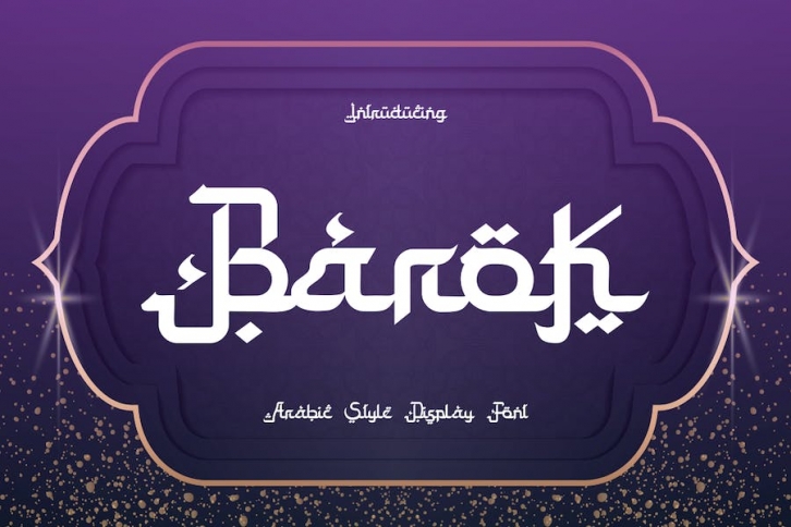 Barok - Arabic Style Typeface Font Download
