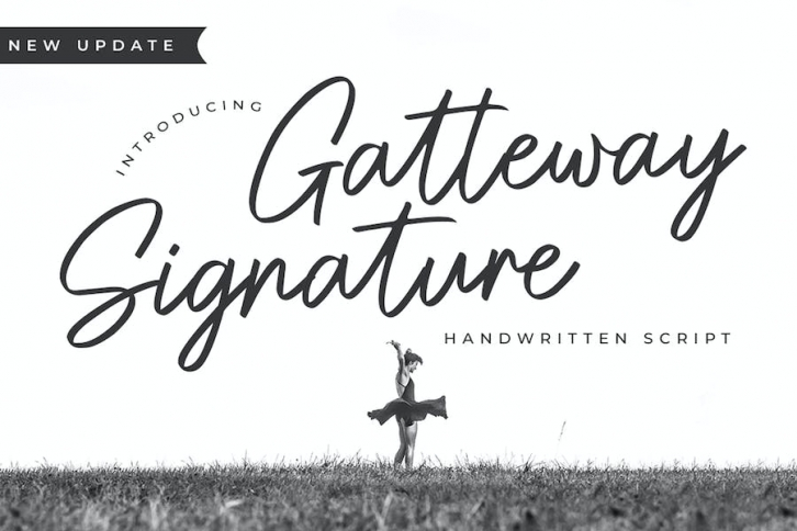 Gatteway Signature - Handwritten Bold Script Font Download