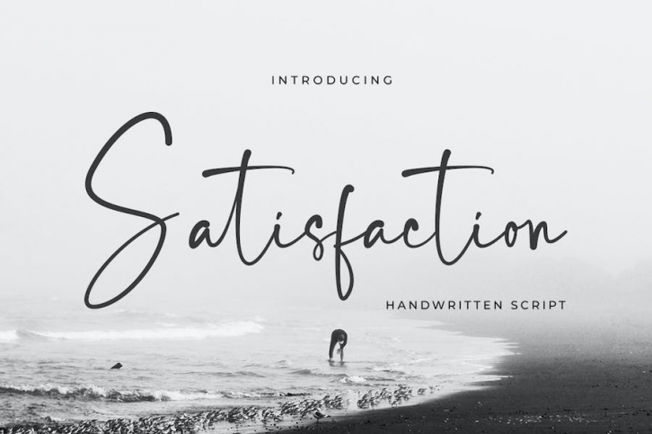 Satisfaction - Handwritten Script Font Download