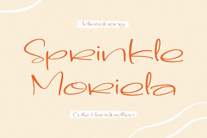 Sprinkle Moriela Handwritten Font Font Download