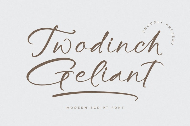 Twodinch Geliant Modern Script Font Font Download