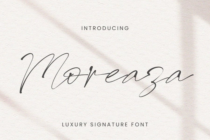 Moreaza Luxury Signature Font Download