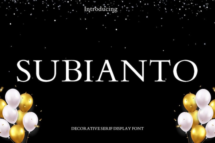 Subianto Serif Display Font Font Download