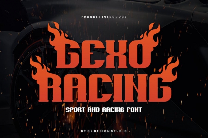 Gexo Racing Font Font Download