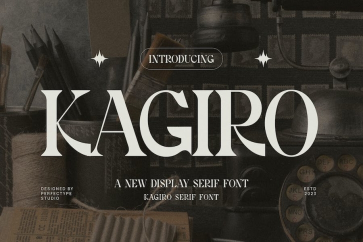 Kagiro Elegant Serif Font Typeface Font Download