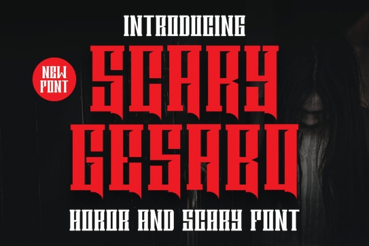 Scary Gesabo - Horror Font Font Download