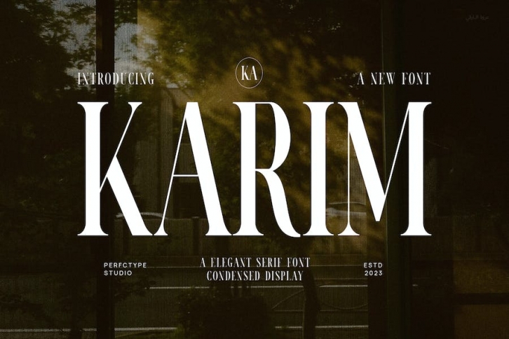 Karim Elegant Serif Font Typeface Font Download