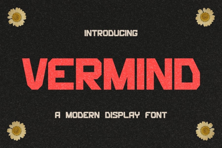 Vermind - Modern Bold Display Font Font Download