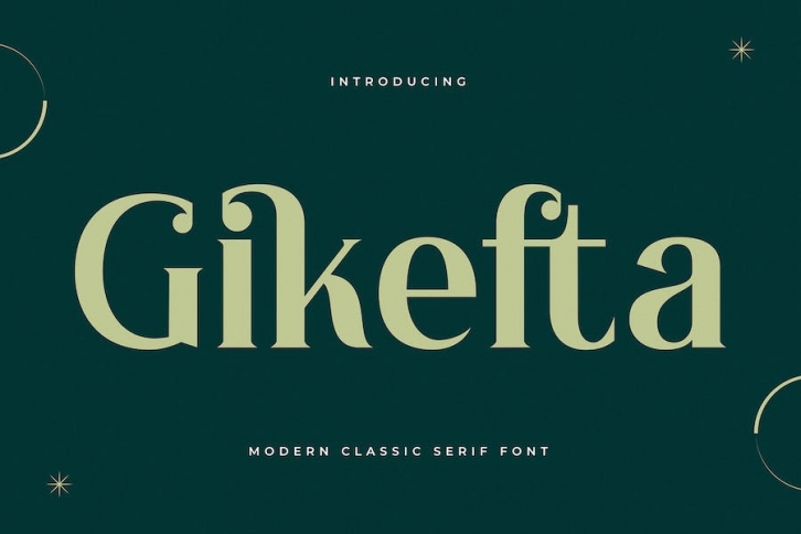 Gikefta Modern Classic Serif Font Font Download