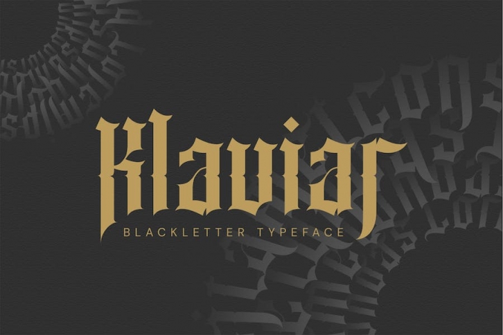 Klaviar - Blackletter Font Font Download
