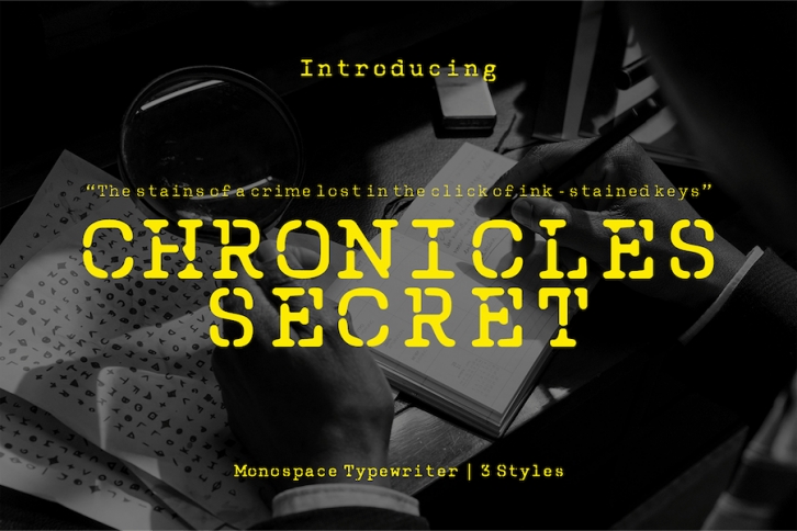 Chronicles Secret - Display Typewriter Font Download