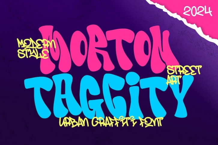 Morton Tagcity - Graffiti Font Font Download
