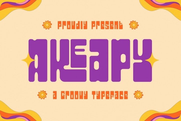 Akeapy - A Groovy Typeface Font Download