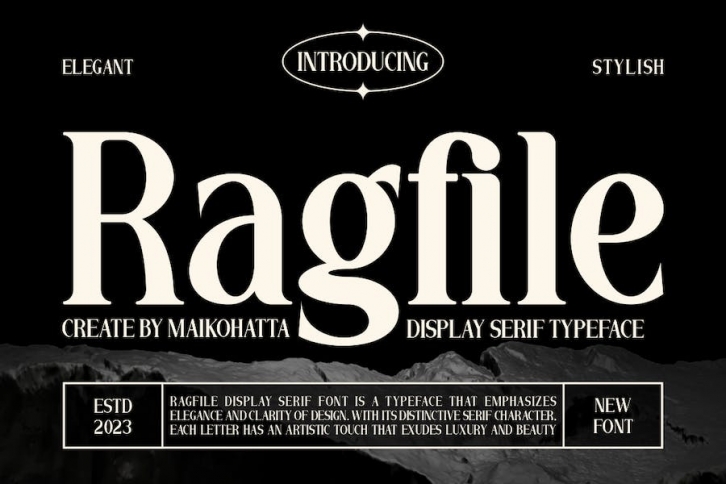 Ragfile - Display Serif Typeface Font Font Download