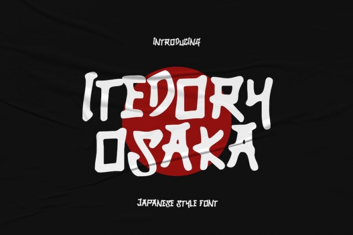 Itedory Osaka - Japanese Style Font Font Download