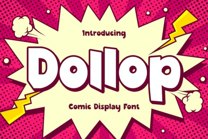 Dollop - Comic Display Font Font Download