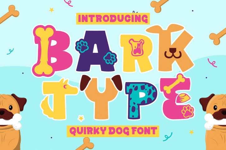 Bark Type - Quirky Dog Font Theme Font Download