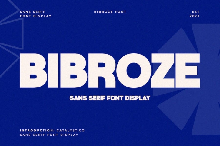 Bibroze Sans Serif Font Font Download