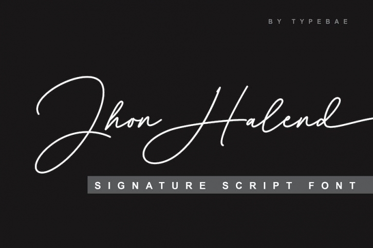 Jhon Halend - Signature Script Font Font Download