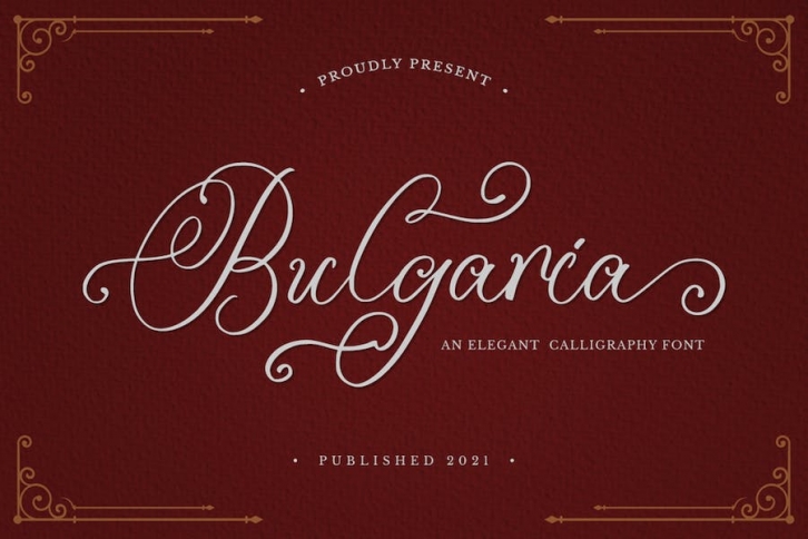 Bulgaria - Classic Script Font Download