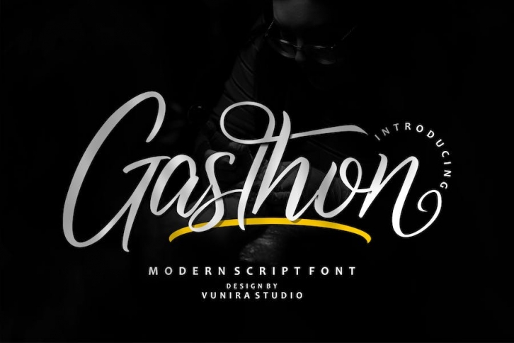 Gasthon - Modern Script Font Download