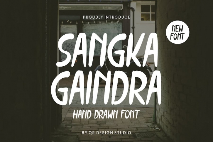 Sangka Gaindra - Hand Drawn Font Font Download