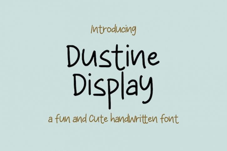 Dustine - Cute Display Font Download