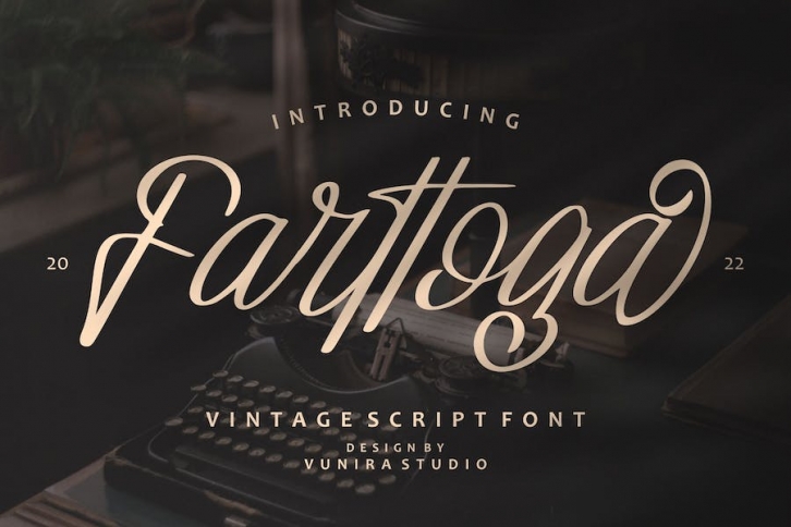 Farttoga - Vintage Script Font Download