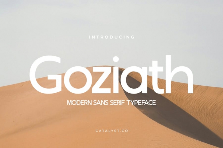 Goziath Modern Sans Serif Font Font Download