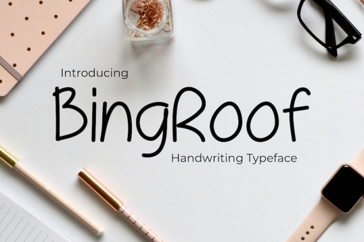 BingRoof | A Handwritten Font Font Download