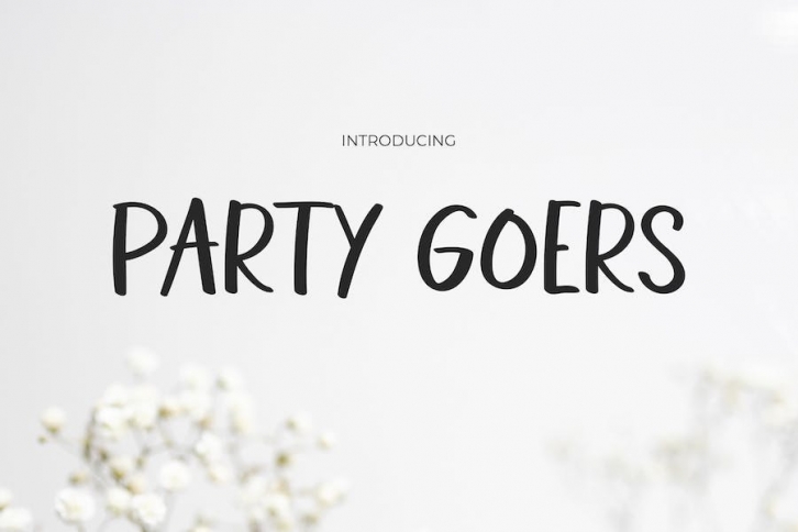 Party Goers - A Lively Handwritten Sans Serif font Font Download