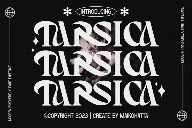 Tarsica - Modern Stylist Psychedelic Font Font Download