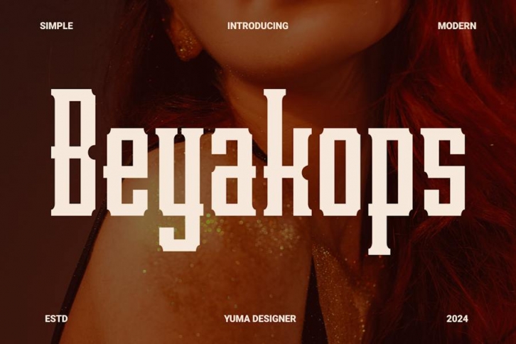 Beyakops - A Modern Font Font Download
