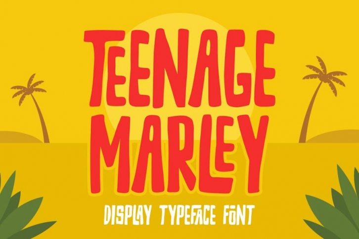 Teenage Marley - Typeface Display Font Font Download