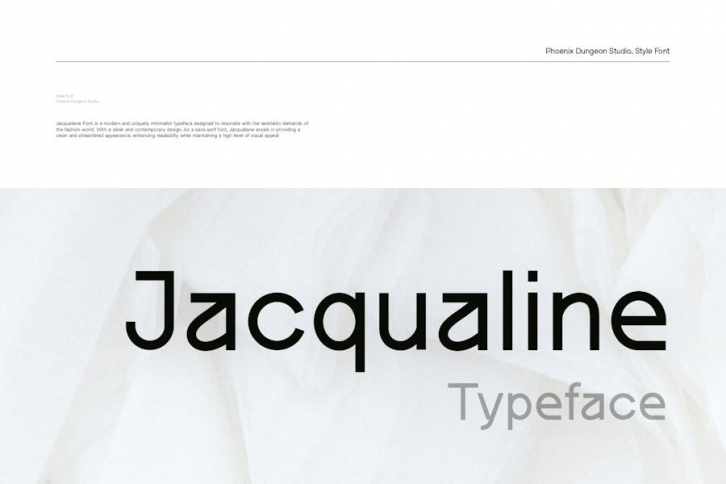 Jacqualine Typeface Font Download