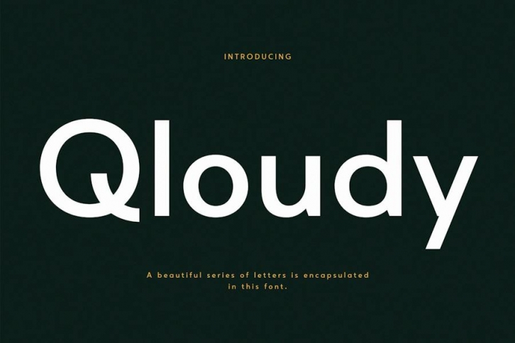 Qloudy Modern Sans Font Font Download