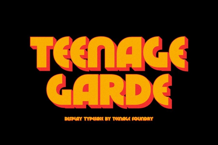 Teenage Garde - Bold and Neat Display Font Font Download