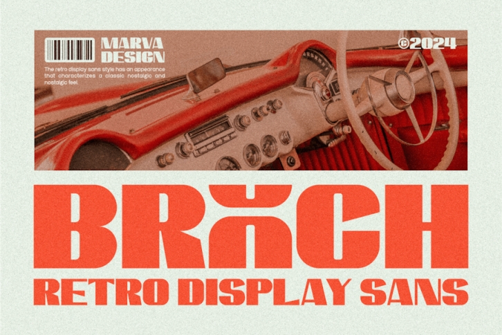 Brooch - A Retro Display Sans Serif Font Download