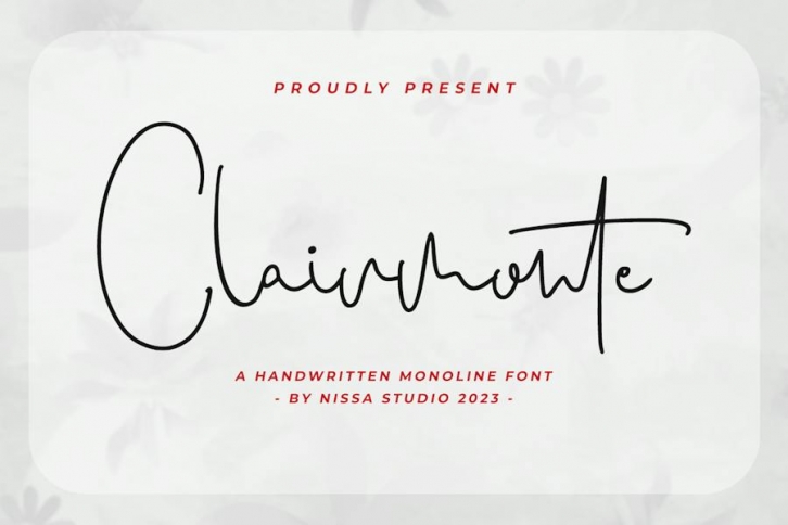 Clairmonte - Monoline Font Font Download