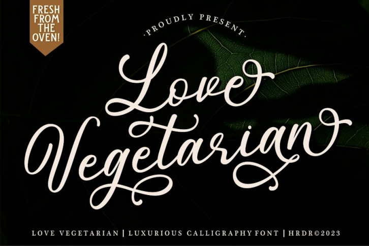 Love Vegetarian Font Download