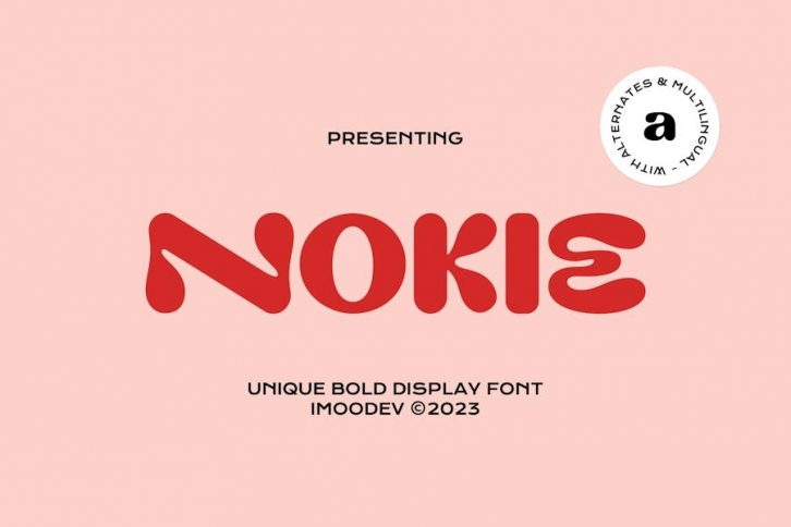 Nokie - Unique Bold Display Font Font Download