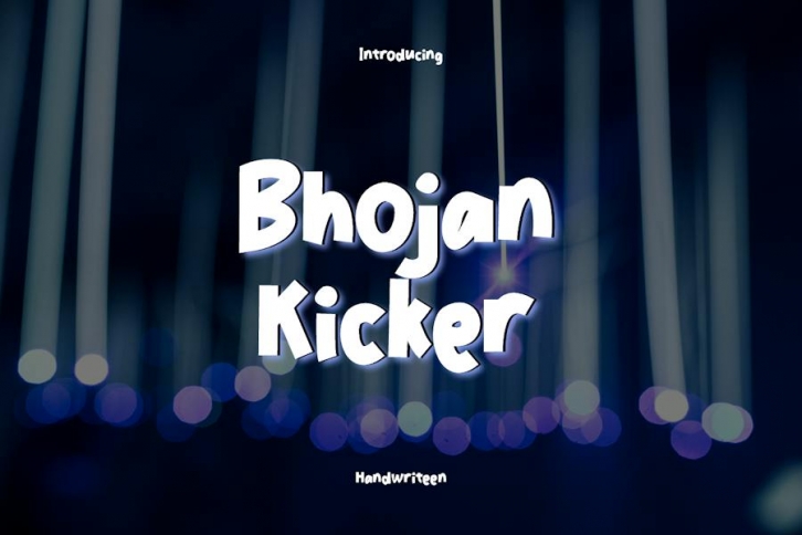 Bhojan Kicker Font Handwritten Font Download