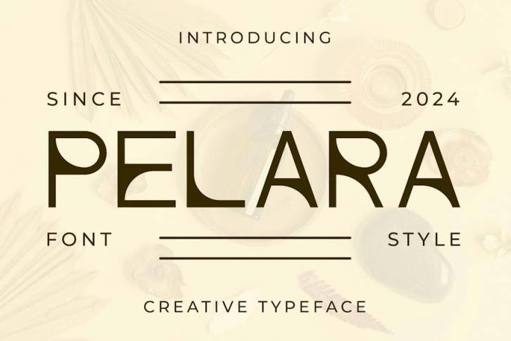 Pelara - Creative Elegant Typeface Font Download