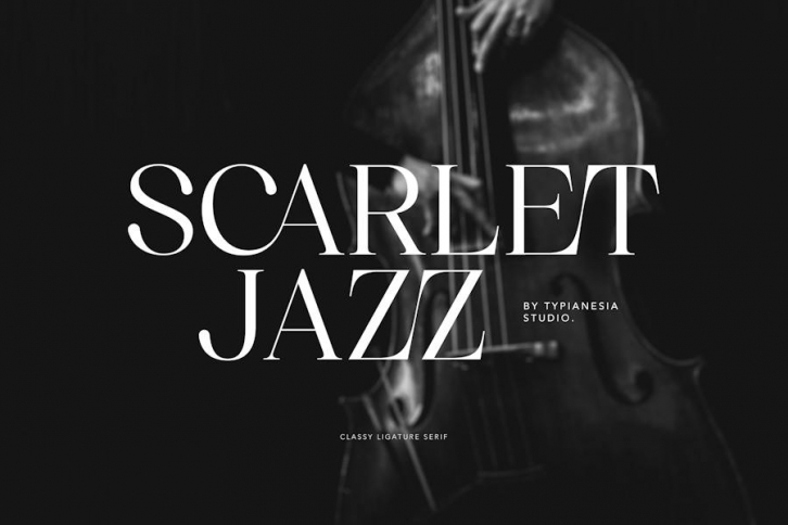 Scarlet Jazz - Classy Ligature Serif Font Download