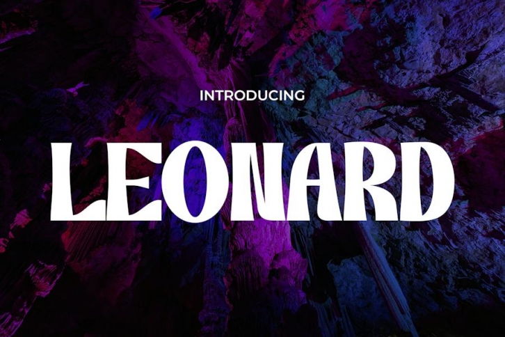 Leonard - A Blend of Retro, Modern, & Vintage Font Font Download